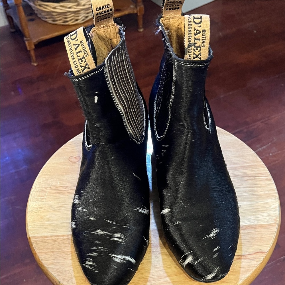 D’Alex cowhair Western Cowboy Boots